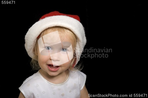 Image of funny christmas girl