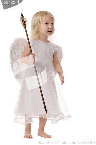 Image of angel with Cupid arrow