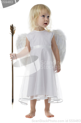 Image of angel with Cupid arrow