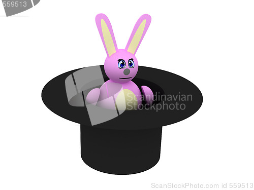 Image of Pink bunny in hat