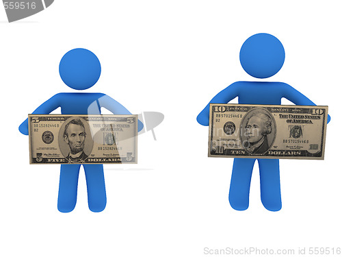 Image of Persons with money