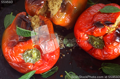 Image of Cous-cous stuffed peppers