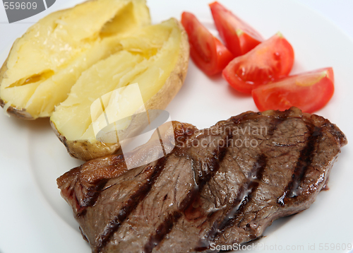 Image of Grilled New York steak with veg