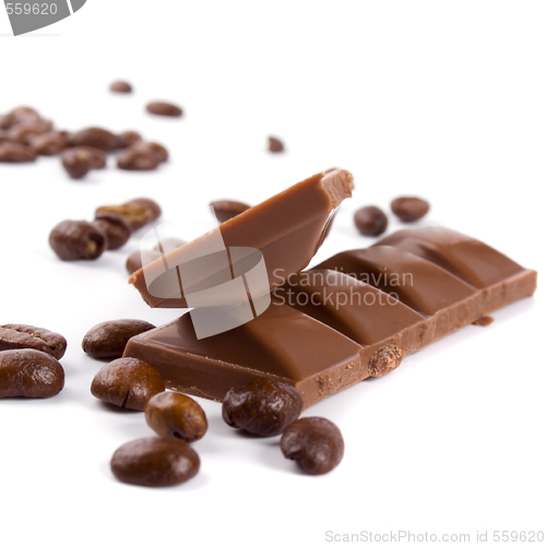 Image of chocolate and coffee beans