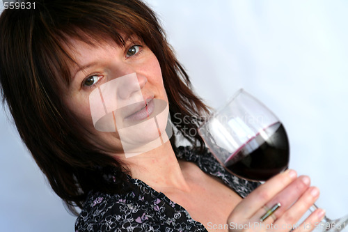 Image of Drinking wine