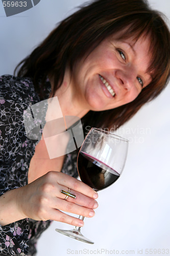 Image of Drinking wine