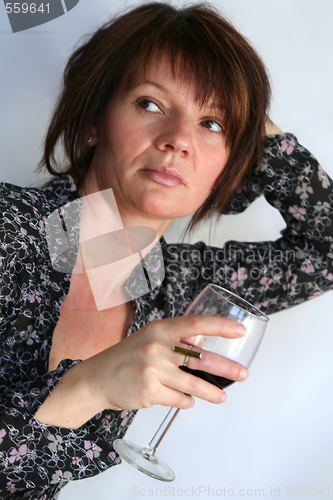 Image of Drinking wine