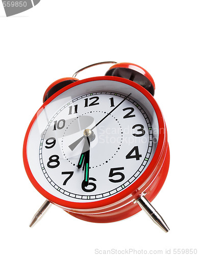 Image of Red alarm clock