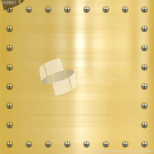 Image of gold plate background