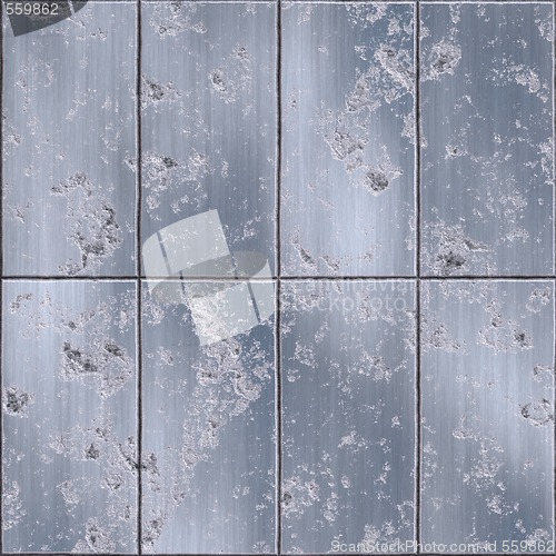 Image of old metal plates