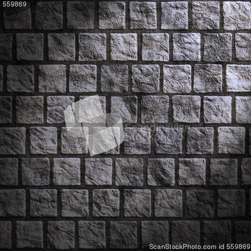 Image of grunge cobblestone wall