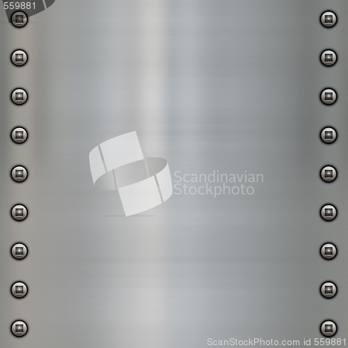 Image of riveted metal background