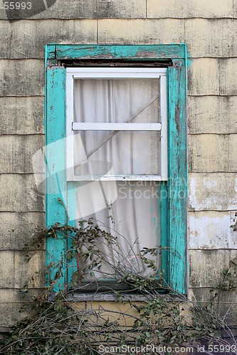 Image of turquoise window