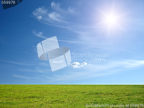 Image of sunny blue sky