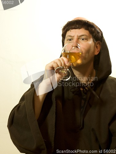 Image of The Monk Drinks Deeply from the Glass