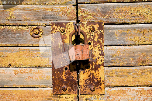 Image of Old door with lock