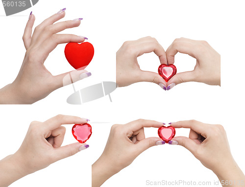 Image of heart symbol in hands