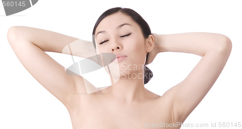 Image of relaxing woman