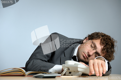 Image of Bored businessman