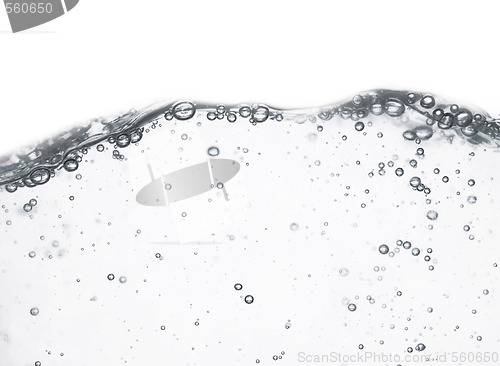 Image of wave and bubbles