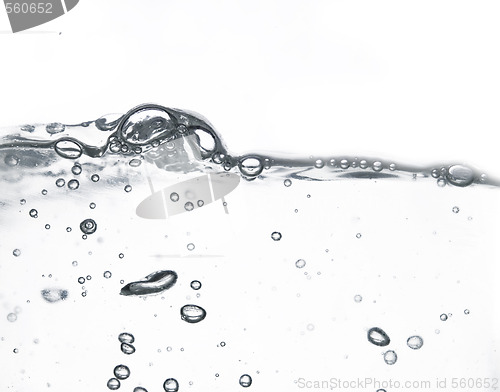 Image of wave and bubbles