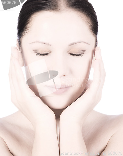 Image of woman with closed eyes