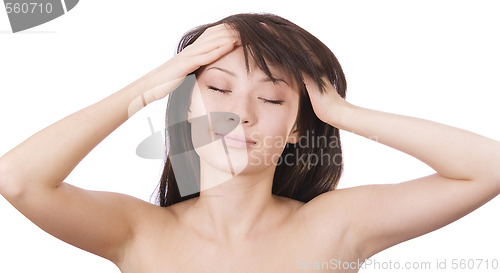 Image of relaxing woman