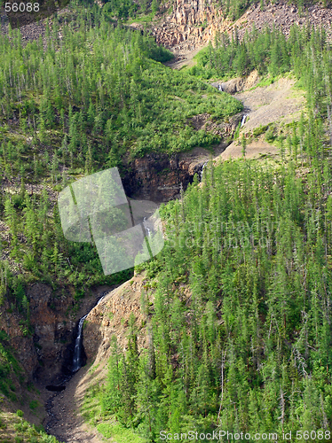 Image of mountain river cascade