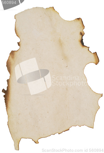 Image of burnt paper