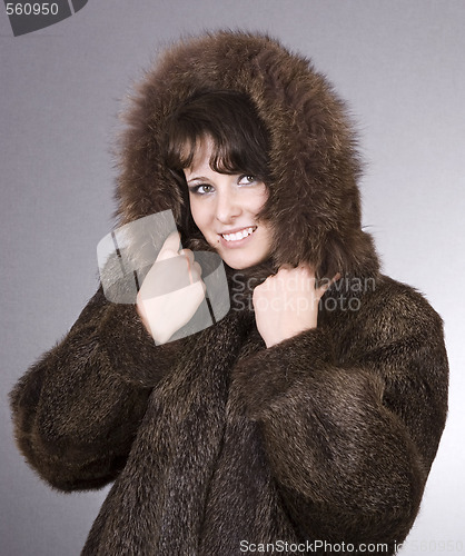 Image of woman in fur coat