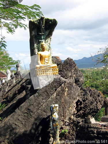 Image of The Buddha on the hill. Luang Prabang. Laos