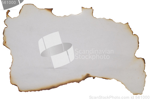 Image of old burnt paper