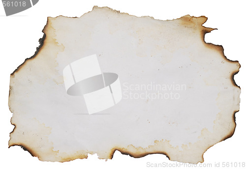 Image of burnt paper