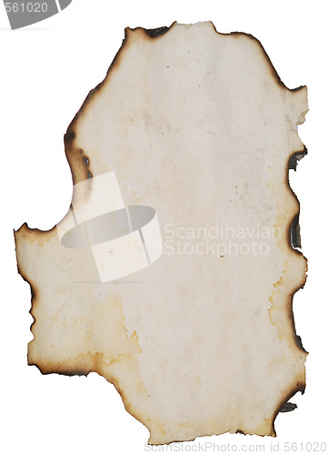 Image of old burnt paper