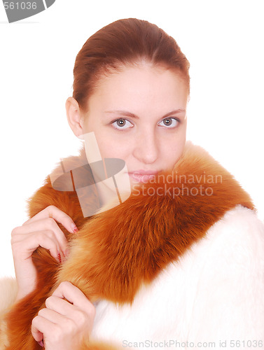 Image of woman in fur coat