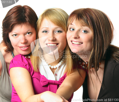 Image of Three smiling friends