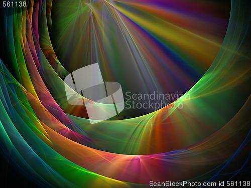 Image of Fractal rainbow abstraction