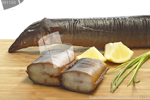 Image of Preparation of smoked eel
