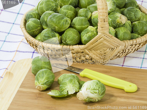 Image of Preparation of brussels sprouts