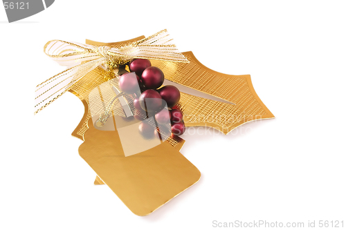 Image of golden gift tag