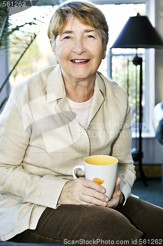 Image of Elderly woman relaxing