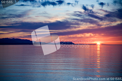 Image of Strait of Juan de Fuca Sunset