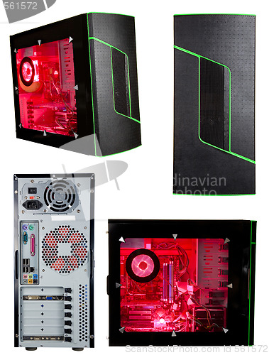Image of Computer Tower Isolated