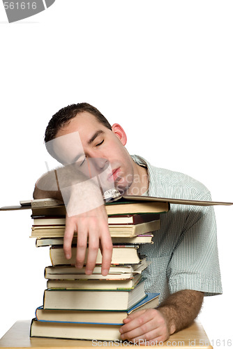 Image of Snoozing Student