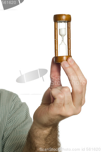 Image of Hand Holding Hourglass