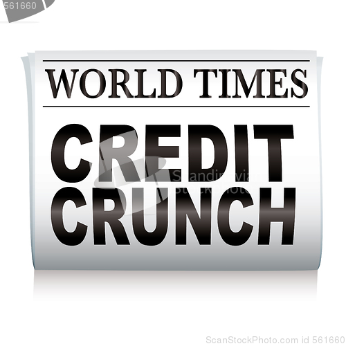 Image of newspaper credit crunch