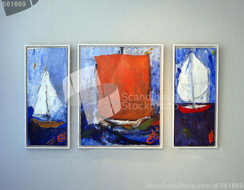 Image of Boats with sail