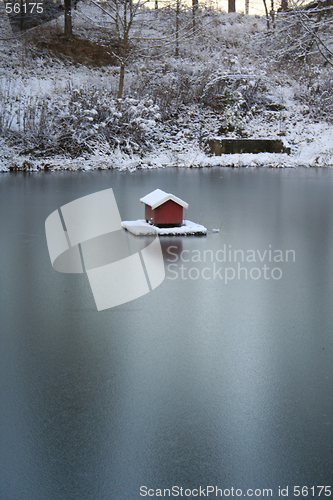 Image of frozen pond