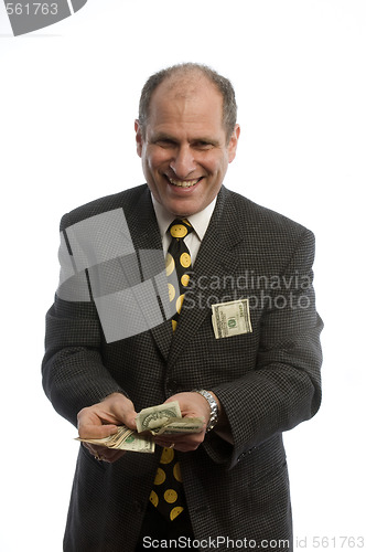 Image of man with money