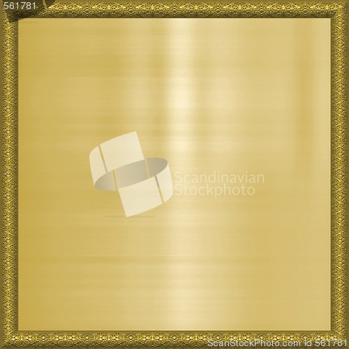 Image of gold background in frame